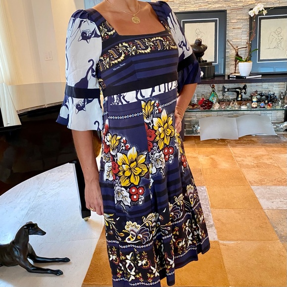 🎉HP🎉🇧🇷 DESIGNER ADRIANA BARRA MIDI DRE - Picture 1 of 16